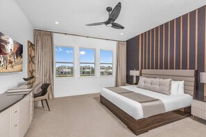 6 bedrooms, desk, iron/ironing board, travel cot - Stellar Villa Near Disney w/ Space Themed BR, Arcade, Theater, Game Loft & Pool (Davenport)