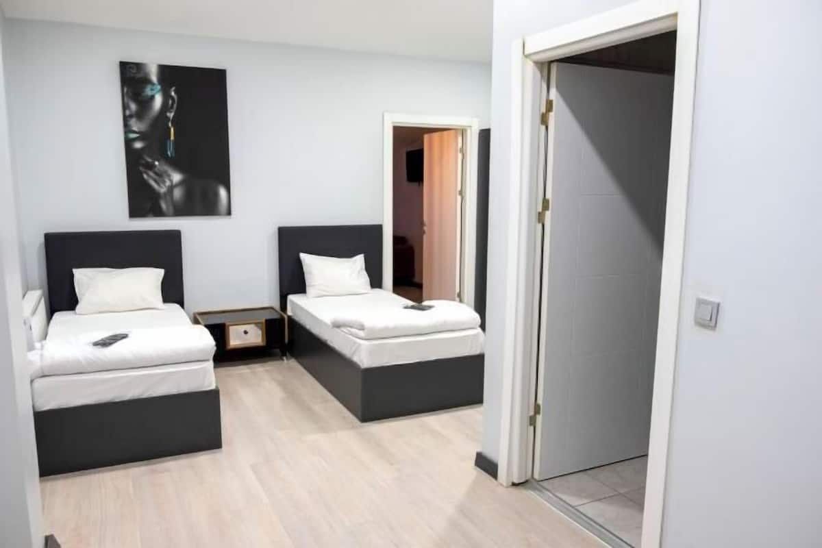 1 habitación, sábanas de algodón egipcio y ropa de cama de alta calidad