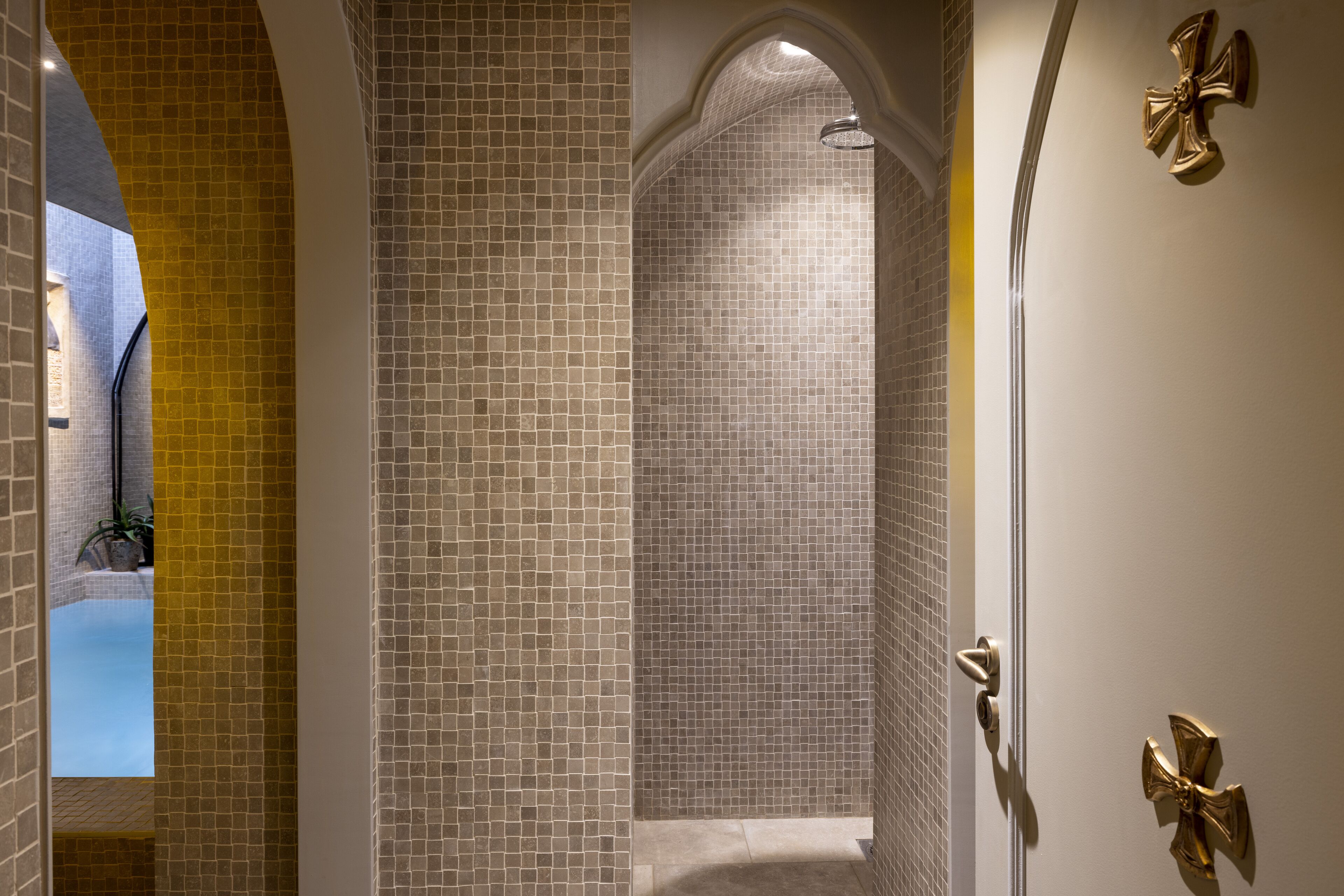 Steam room, massages