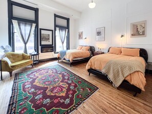 Signature Room, 2 Queen Beds, Refrigerator & Microwave | Premium bedding, individually decorated, individually furnished - The Oliver Inn | Duluth Hotel Near Canal Park (Duluth)