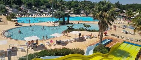 Piscine extérieure, piscine chauffée
