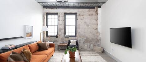 Smart TV, foosball, books