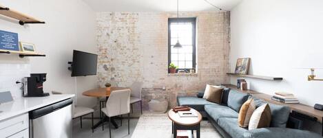 Smart TV, table football, books