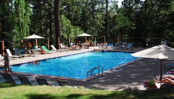 A heated pool