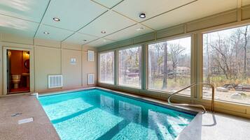 Indoor pool, a heated pool