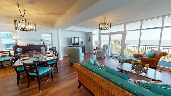 Condo, 5 Bedrooms | Dining - Ocean Blue 301 by Coastline Resorts (Myrtle Beach)