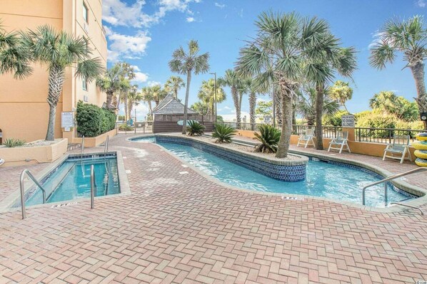 Indoor pool, outdoor pool