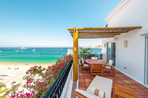 Panoramic Penthouse, 3 Bedrooms, Non Smoking, Ocean View | Terrace/patio - Beachfront Penthouse by Pueblo Bonito (Cabo San Lucas)