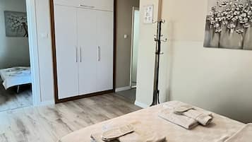 Chambre Familiale, non-fumeurs, vue parc | Bureau, rideaux occultants, fer et planche à repasser, Wi-Fi gratuit