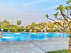 Luxury Villa, Ensuite, Pool View | Outdoor pool - Dubai Hills Bespoke 4 Bedroom Villa (Dubai)