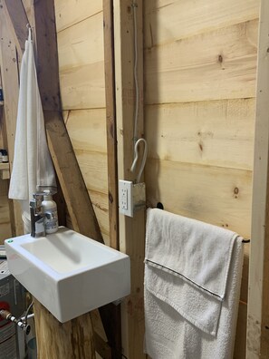 Shower, toilet paper