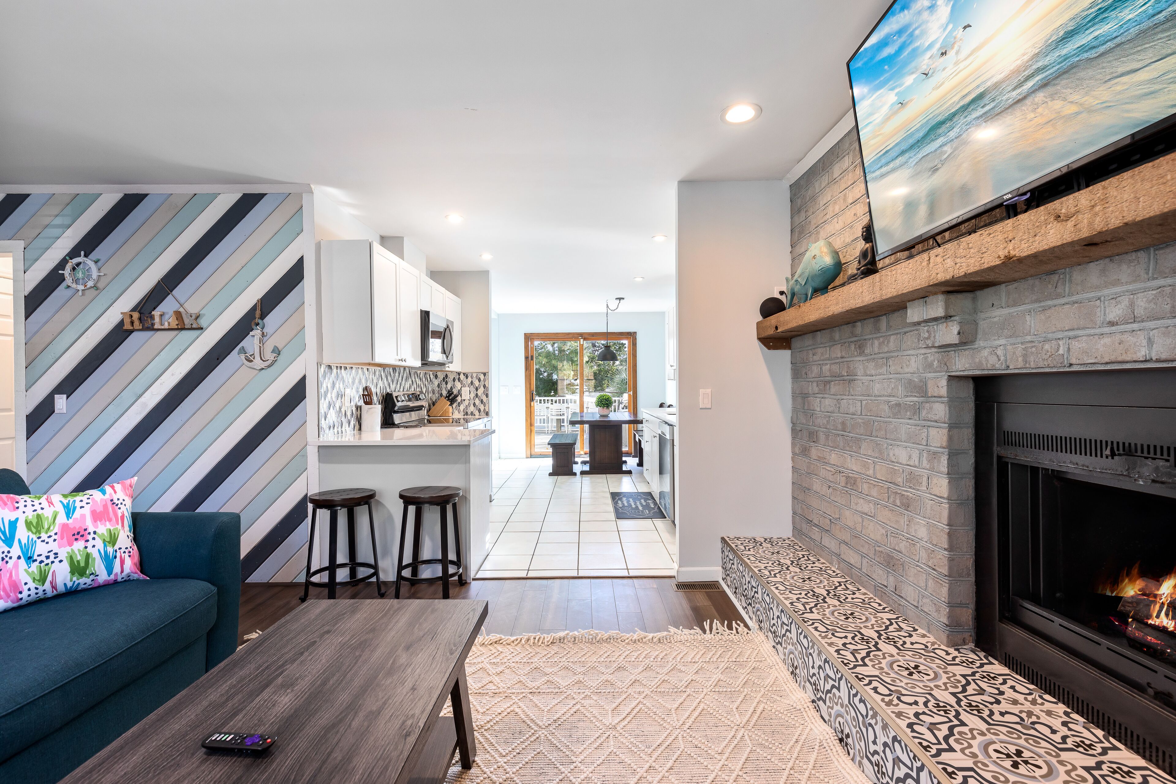 Coastal gem with pool, deck, game room & yoga - walk to the beach