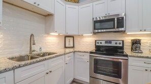 Fridge, microwave, oven, stovetop - Paradise Palms:  modern, very comfortable , unit in beautiful beach town (Bay St. Louis)