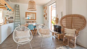Living area - Charming house with sea view in Bormes (Bormes-les-Mimosas)