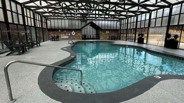 Indoor pool, a heated pool