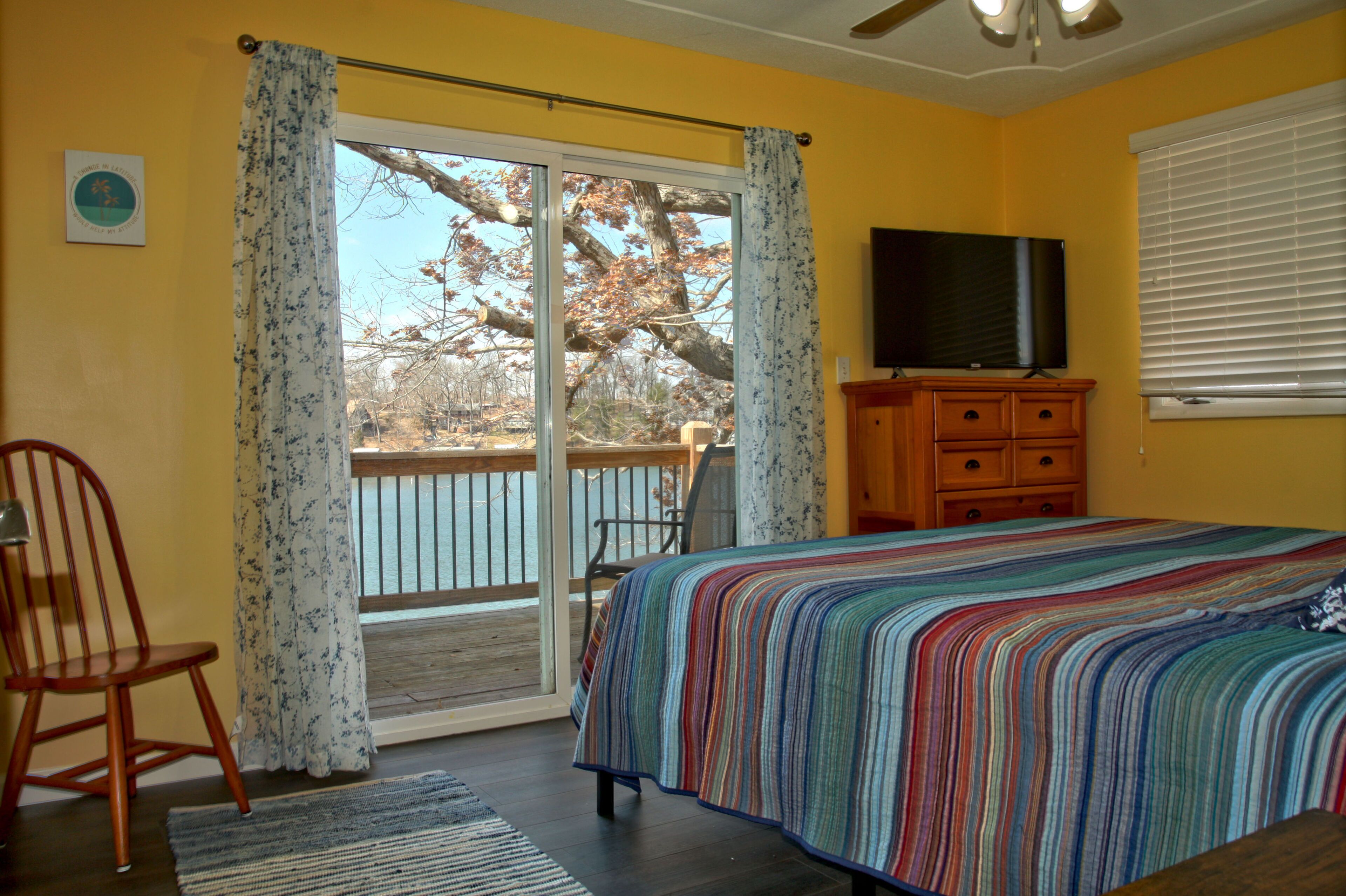 Peaceful home with amazing outdoor spaces inside a cove!  Sleeps 12, 3 King beds