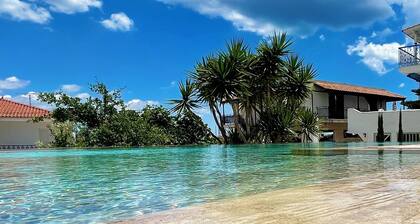 Portoheli Villa Downtown, Pool & Port view