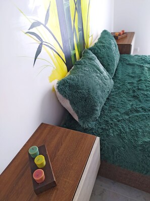 1 غرفة نوم ومكتب ومكواة/لوح كي وواي فاي