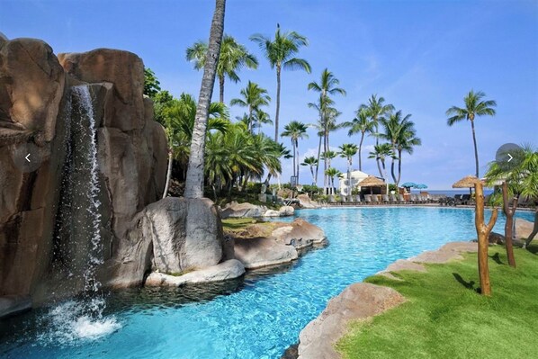 Indoor pool, outdoor pool