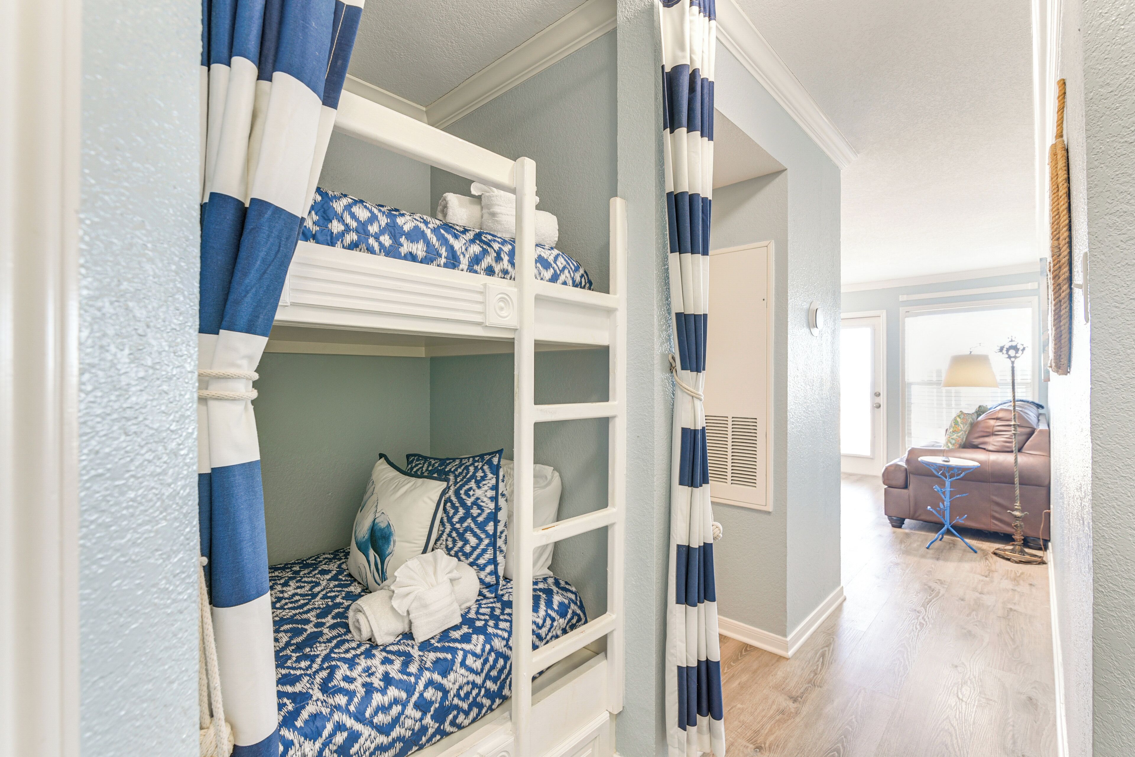 1 bedroom, iron/ironing board, travel crib, free internet