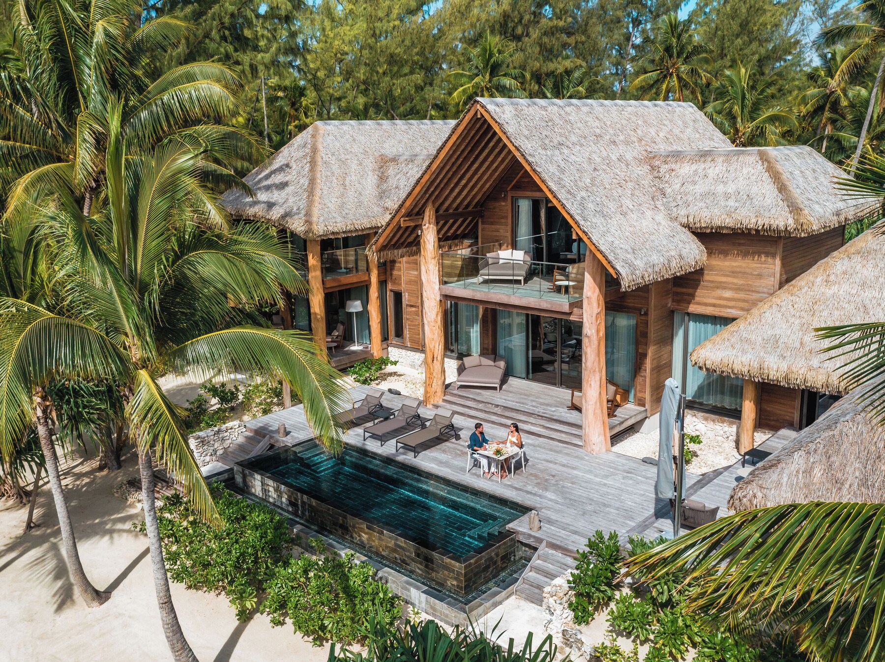 奢华别墅, 4 间卧室, 私人游泳池, 海滨 (Teremoana Residence) | 高档床上用品、羽绒被、加厚床垫、迷你吧（备有免费物品）