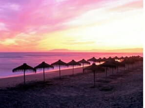 Aan het strand, strandlakens