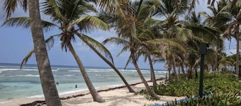 Oceanfront Oasis;  Fun family retreat, with private pool, snorkeling steps away.