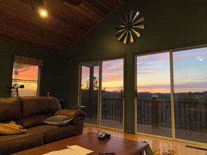 Smart TV, fireplace, ping pong, books