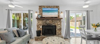 ☀️Across from beach-Private Pool-Barefoot Bungalow☀️