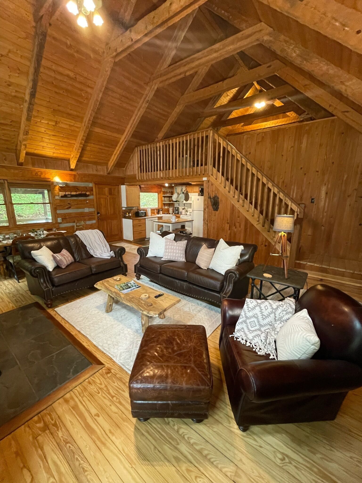 Dog Friendly Cabin with Fenced Yard, Minutes to Asheville, Free Wi-Fi, Hot Tub 