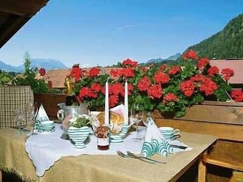 Ferienwohnung Wiesengrund - mit Balkon und Blick auf die umliegenden Berge