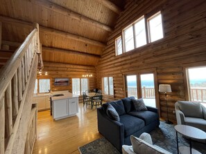 Smart TV, fireplace, video games, DVD player