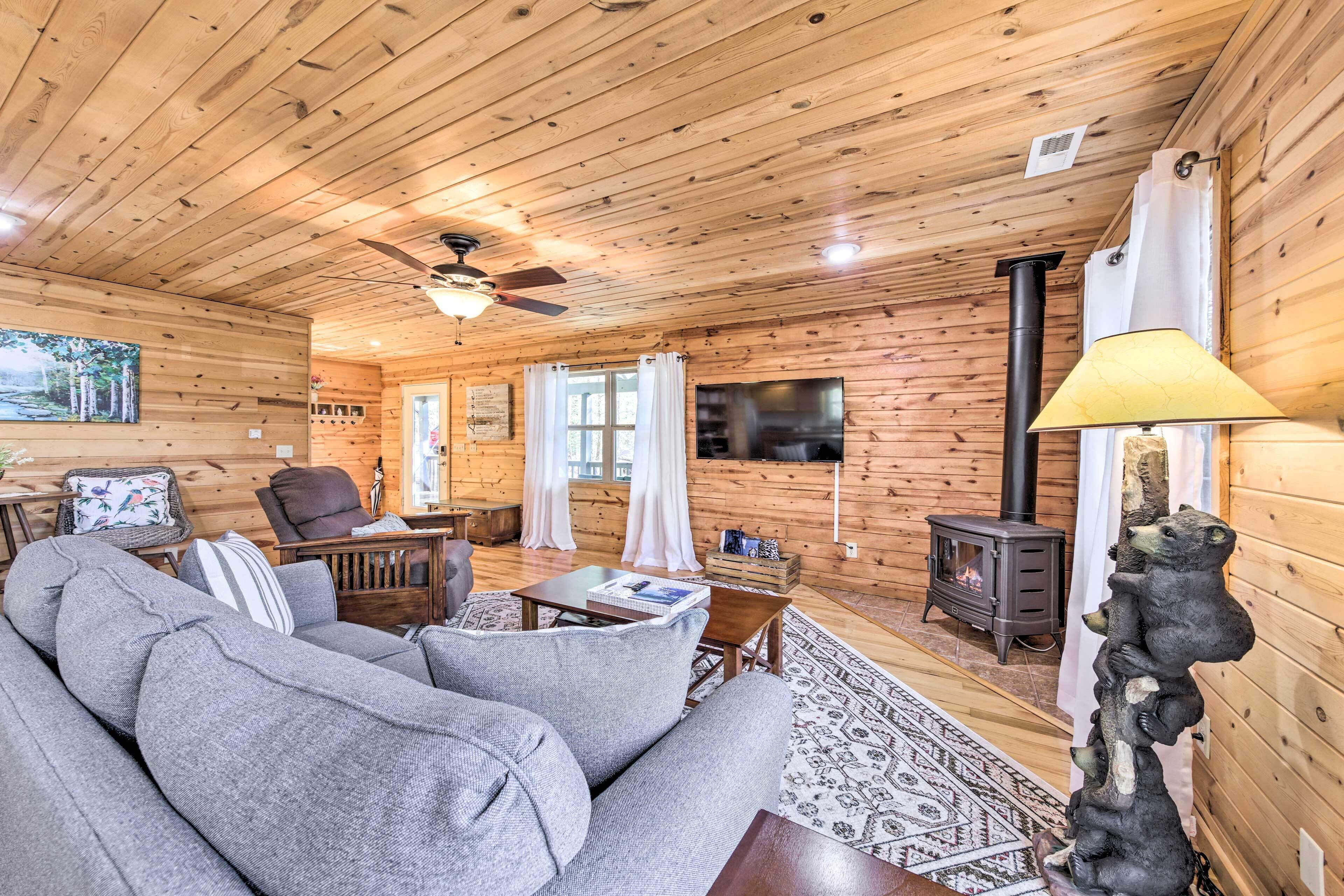 Scenic Murphy Escape with Hot Tub & Fire Pit!