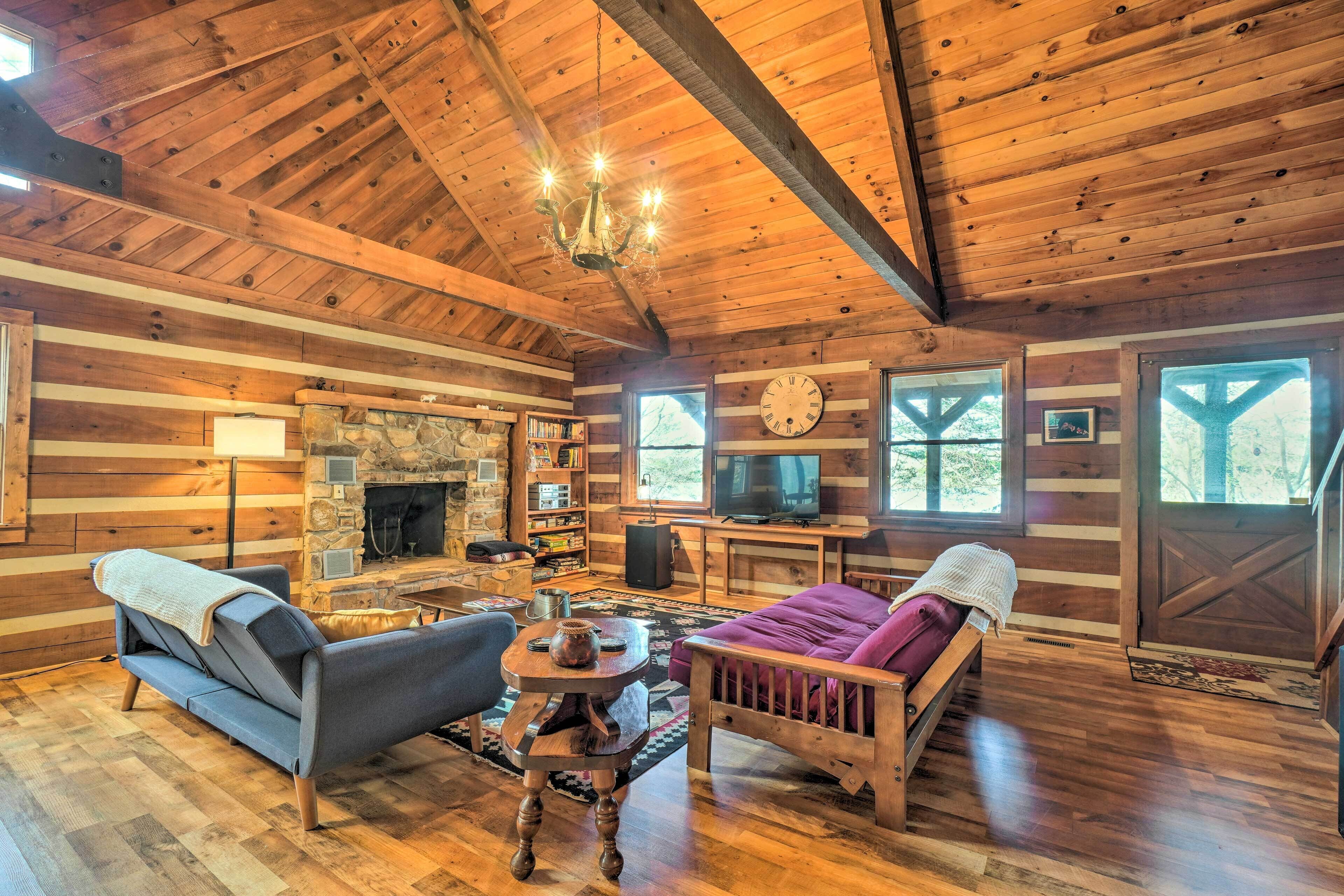 Lakefront Cabin w/ Boat Dock & Sunset Views!