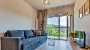 Căn hộ tiện nghi đơn giản | Khu phòng khách