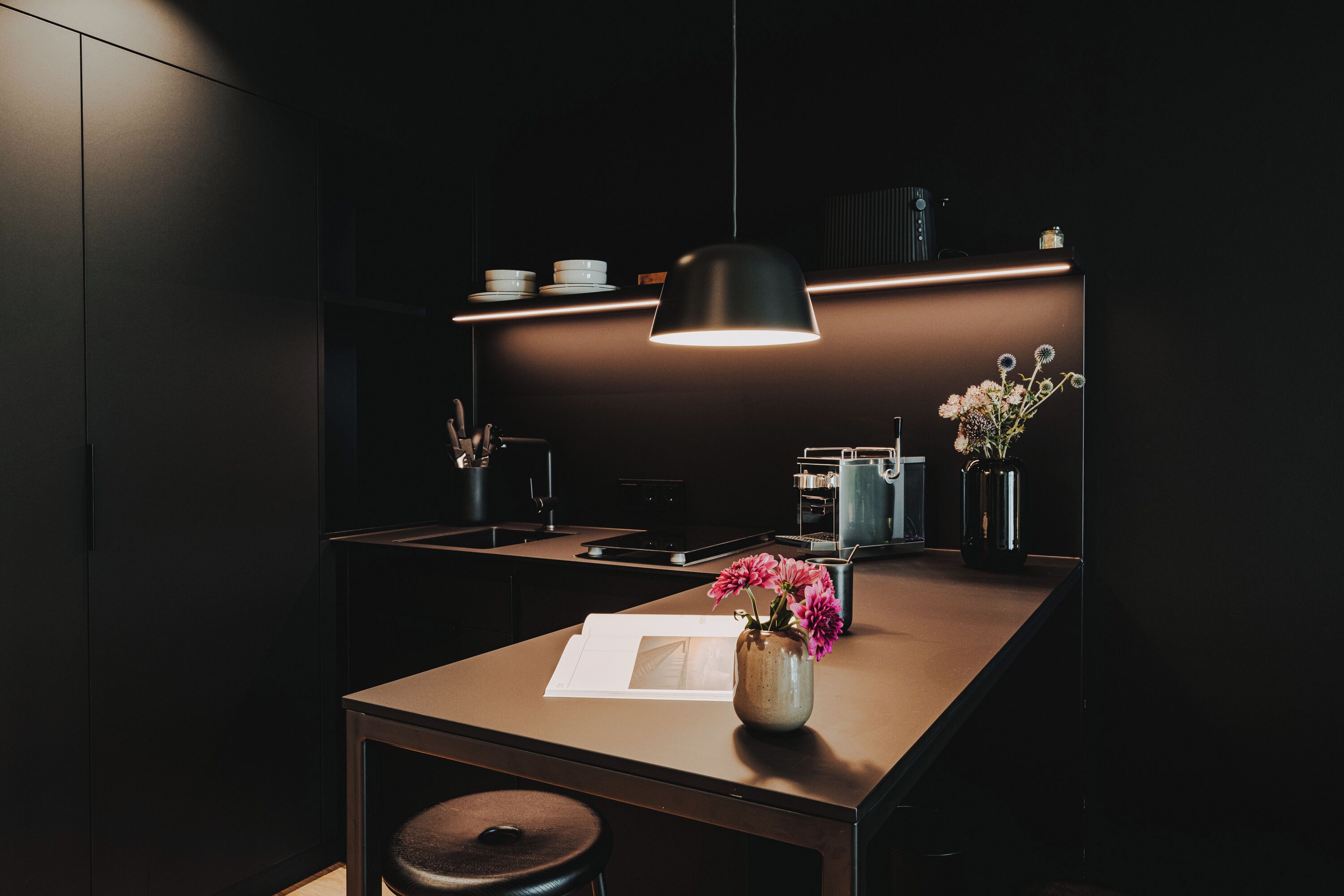 Suite | Private kitchen | Coffee/tea maker, electric kettle, highchair