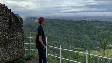 Outdoor banquet area