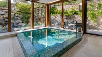 Indoor pool, seasonal outdoor pool