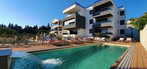 A heated pool - Deluxe ground floor apartment in villa  Marija (Sv. Filip I Jakov)