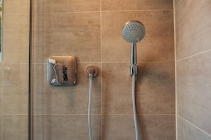 Shower, hair dryer