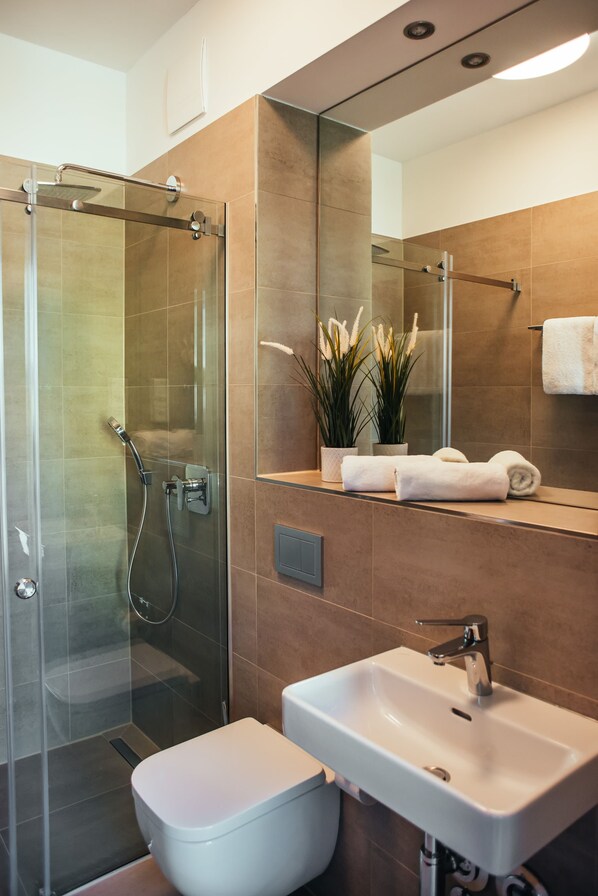 Shower, hair dryer
