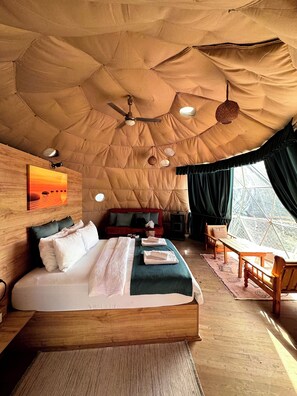 Honeymoon Double or Twin Room | Memory-foam beds, desk - Türkdomes Glamping (Fethiye)
