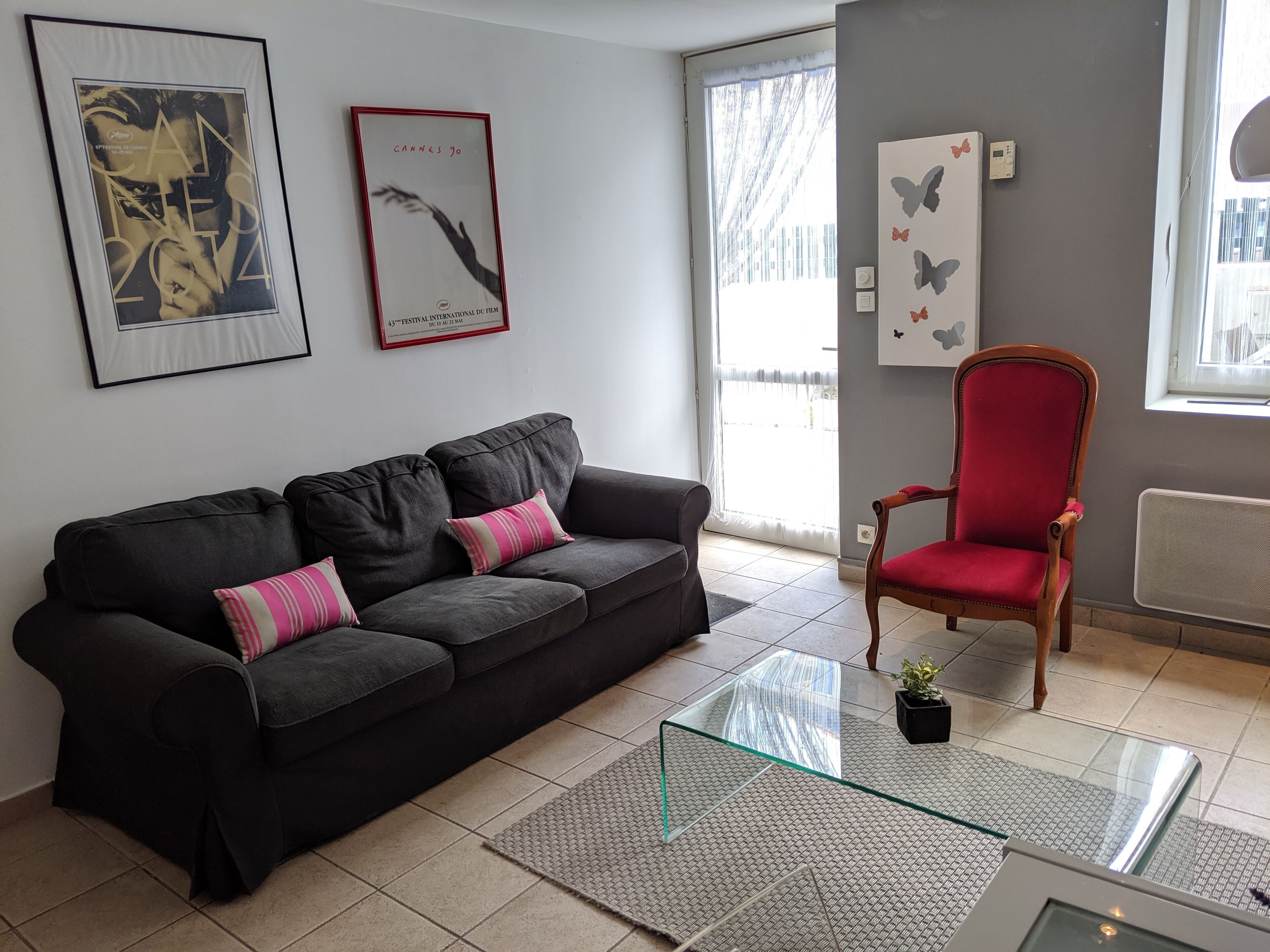 Télévision, lecteur de DVD, livres