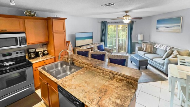 Condo, 1 Bedroom | Private kitchen | Oven, toaster - Gulf View #229 by Destin Getaways (Miramar Beach)