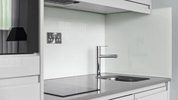 Apartment, Private Bathroom, City View | Shared kitchen