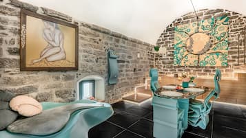 Suite, mit Bad (Capitolare Suite Tower) | Restaurant