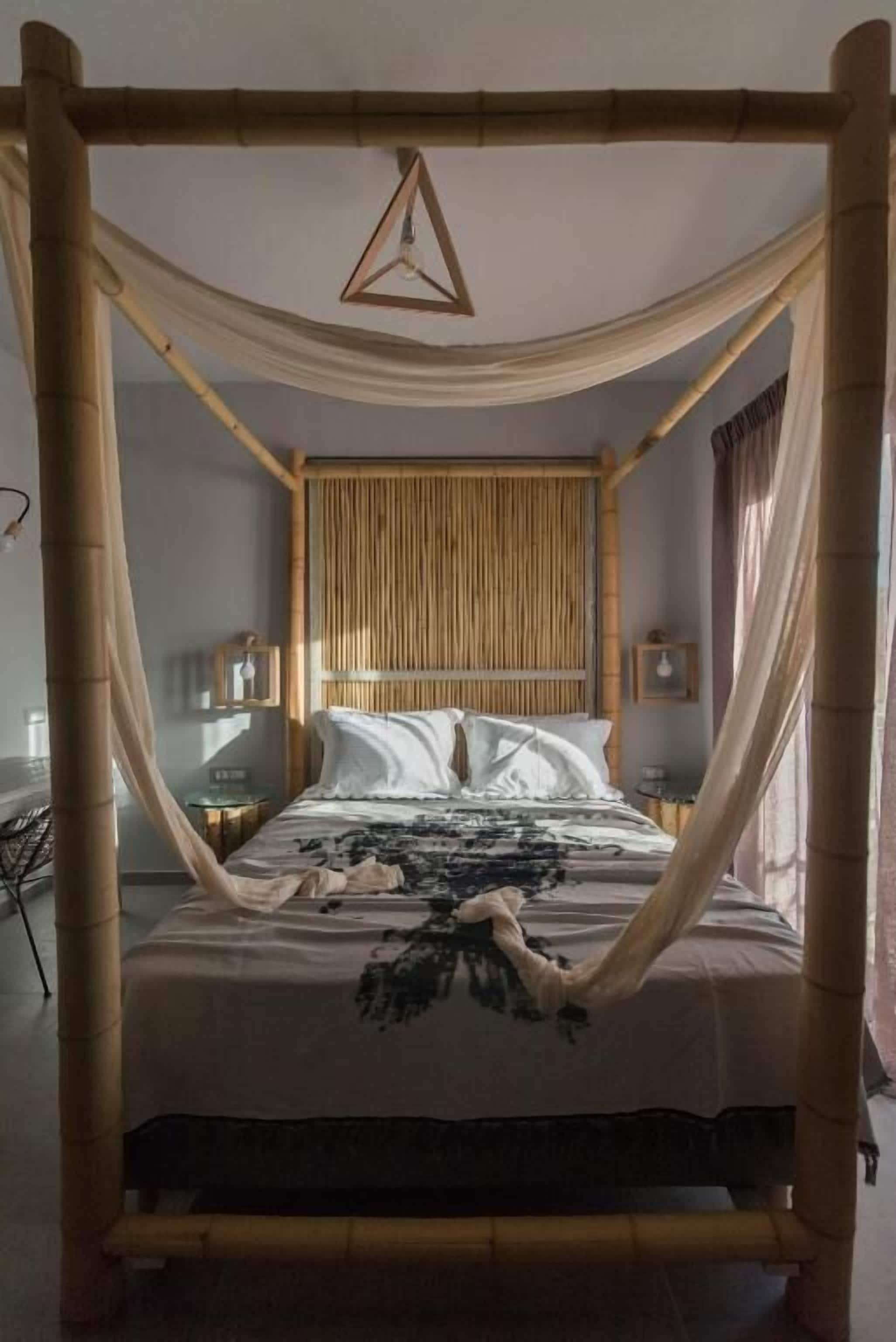 Hypo-allergenic bedding, desk, laptop workspace, iron/ironing board