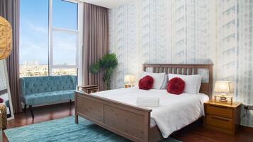 Appartement Deluxe | 1 chambre, coffres-forts dans les chambres, décoration personnalisée