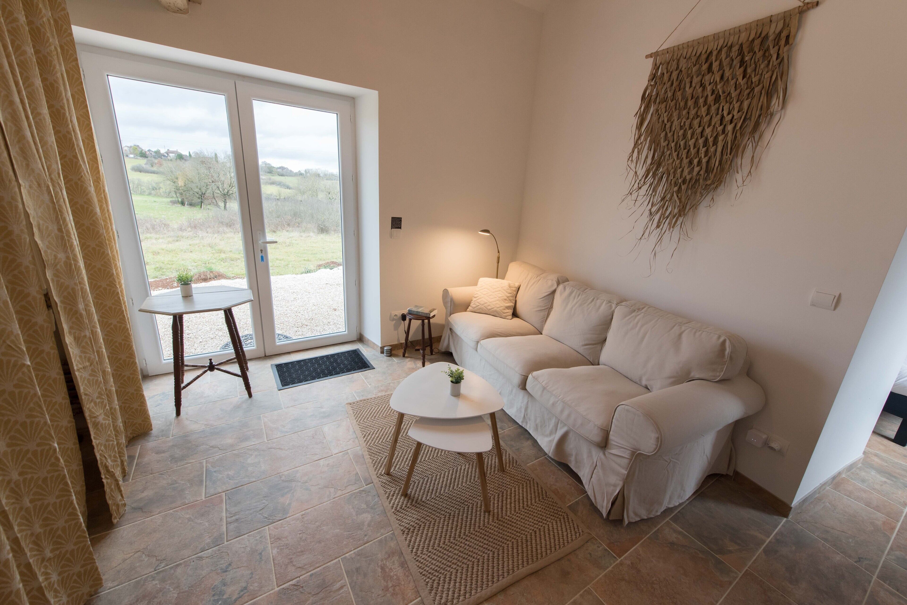 Little lovely house in the countryside with a beautiful view