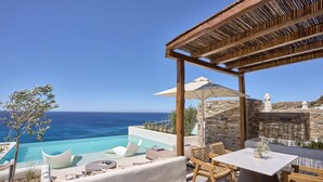 舒适套房, 私人游泳池 | 沙滩/海景